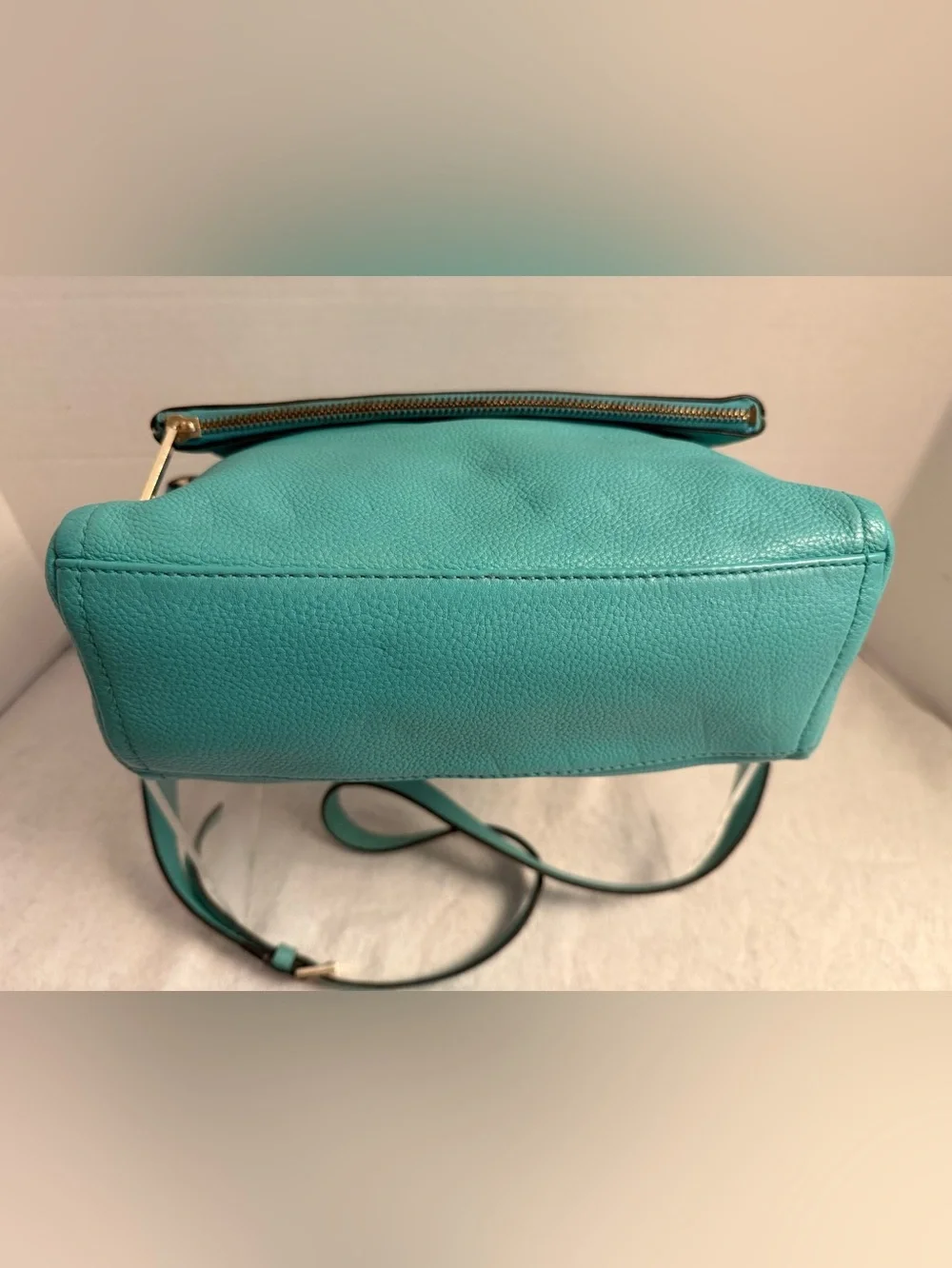 Kate Spade Highland Place Mini Maria Teal Leather Crossbody Bag
